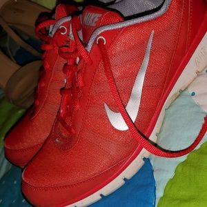 Nike training shoes (red & grey)